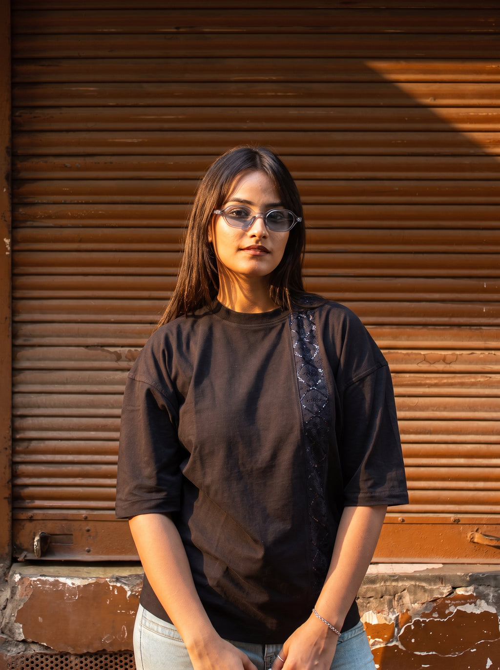 Sequin Trellis Tee