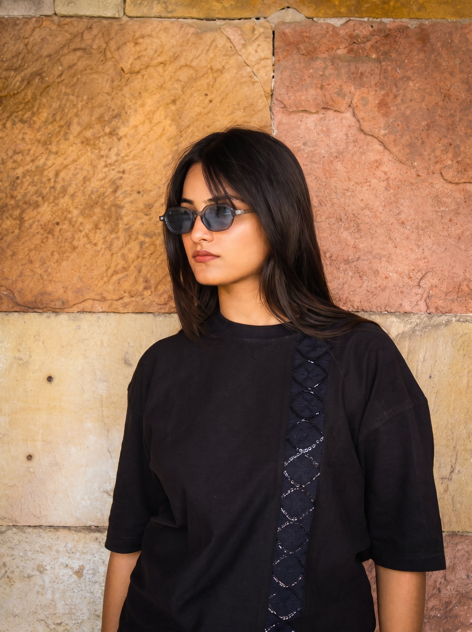 Sequin Trellis Tee