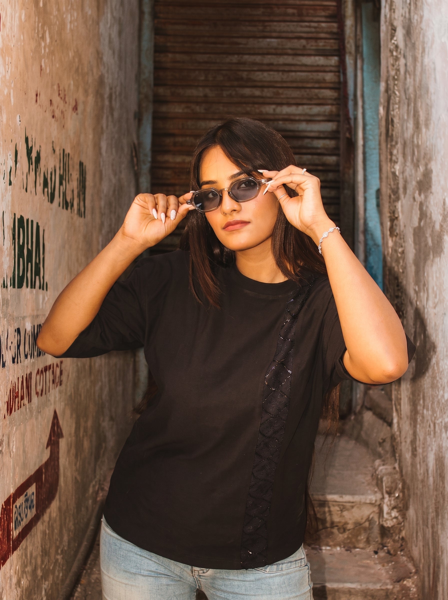 Sequin Trellis Tee